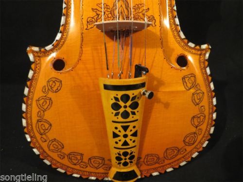 Deluxe fancy Norwegian fiddle song 4/4 violin (4*4) for profession concert#10222 - Picture 4 of 10