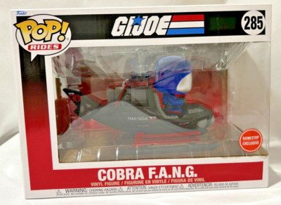 Funko POP Rides 285 Cobra F.A.N.G. Fang W Cobra Commander GI Joe Gamestop NEW