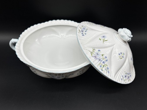 Shelley Blue Rock Covered Serving Bowl Bone China England - Picture 4 of 9