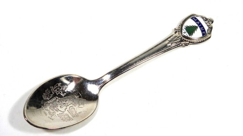 Vintage MAINE Evergreen Tree Souvenir Löffel - Bild 1 von 3