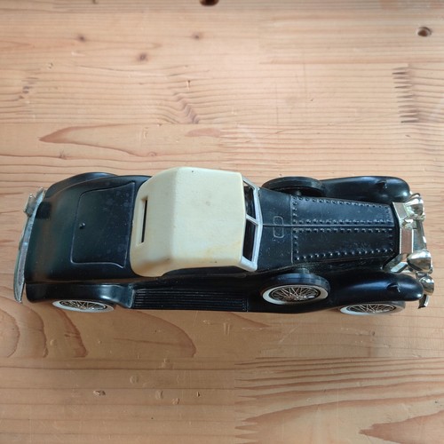 Vintage Huron Products 1931 Rolls Royce schwarze Münze Sparschwein zum Selbermachen Dekor 9 Zoll - Bild 8 von 15
