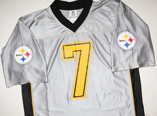 PITTSBURGH STEELERS NFL BEN ROETHLISBERGER #7 FOOTBALL JERSEY REEBOK TOP MEN'S L - Picture 3 of 17
