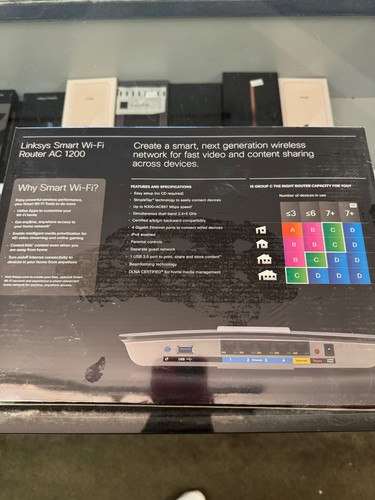 LINKSYS EA6300 AC1200 DUAL-BAND SMART WI-FI ROUTER - FAST & RELIABLE WIRELESS - Picture 2 of 2