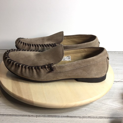 Ugg 1003670 Brown Leather Slip-On Moccasin Loafer Shoes Mens Sz 13 - Picture 3 of 5