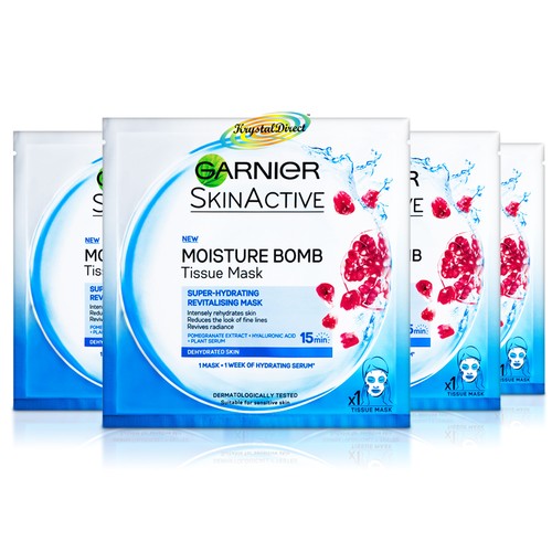 Garnier Moisture Bomb Tissue Sheet Mask - Hydrating & Refreshing Face Masque - Picture 3 of 15