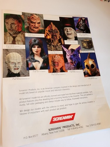 VINTAGE 1993 SCREAMIN PRODUCTS MODEL KIT MID YEAR UPDATE CATALOG BROCHURE - Picture 3 of 3