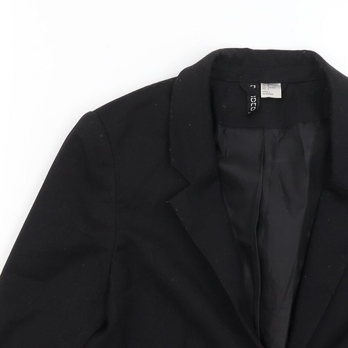 H&M Womens Black Polyester Blend Blazer Size 10 - Picture 5 of 12