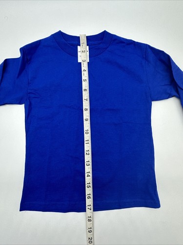 Hanes Youth Unisex Kids Tee Tops Long Sleeve T-Shirt Lot 4 Black ,Blue ,Red ,Gay - Picture 10 of 21