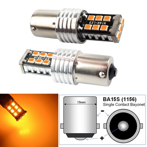 For BMW K1200LT 1998-2010 2X P21W 1156 LED Front Rear Turn Signal Light Bulbs US - Picture 6 of 12