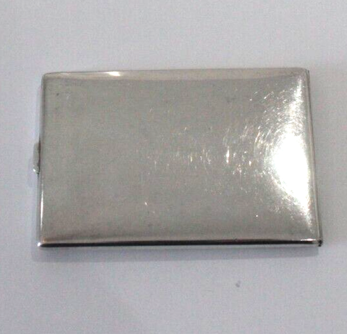 Estuche vintage para tarjetas de cigarrillos de plata esterlina dorado Vermeil peso interior 5,47 oz - Imagen 10 de 10