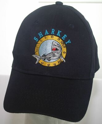 Sharkey Machine Services Baseball Hat - Strapback Cap - Blue