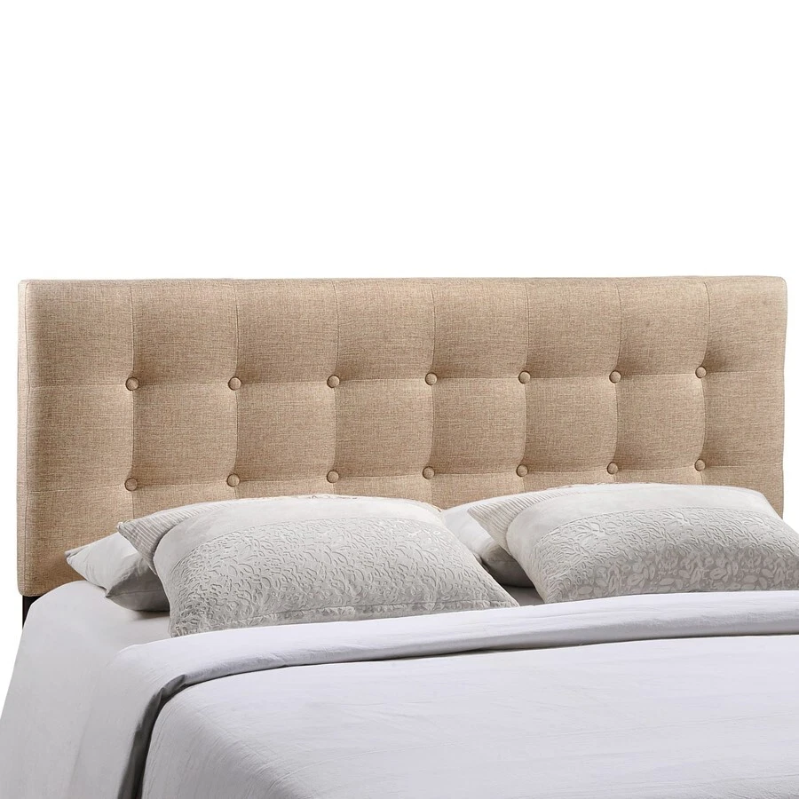 Modway Furniture Emily Queen Fabric Headboard Beige MOD 5170 BEI