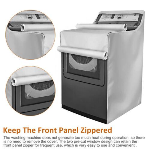 Washing Machine Top Dust Cover Laundry Washer/Dryer Protect Dustproof Waterproof - Picture 13 of 15