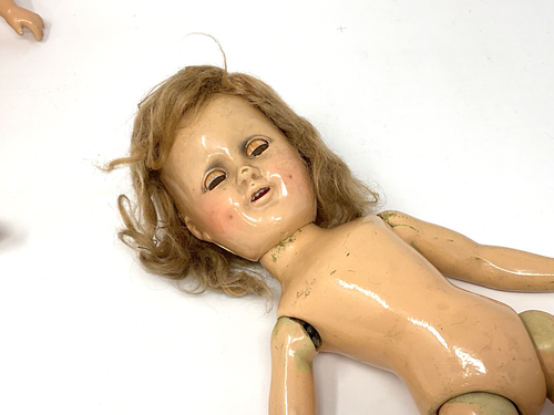 4 Madame Alexander Sonja Henie Compo Dolls for Restore, Tagged Clothes, Skies - Picture 15 of 23