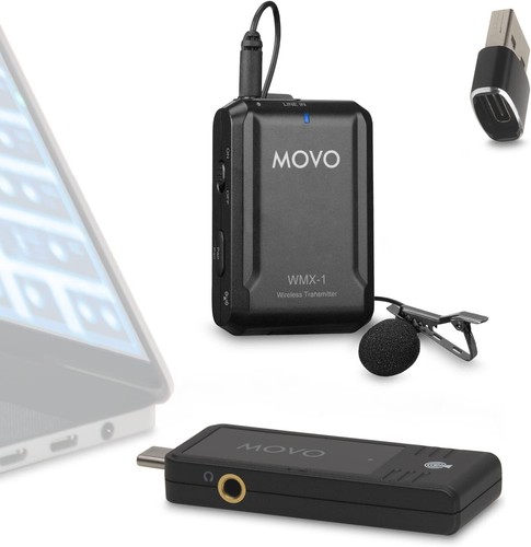 Movo WMX-1-UL USB-C / USB Kabelloses Lavaliermikrofon USB & USB-C Empfänger - Bild 4 von 15