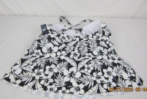 Lands End Multicolored Floral Tankini Adjustable Size 1X - Picture 11 of 14