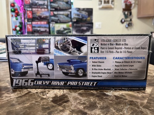 AMT 1966 Chevy Nova Pro Street 1:25 Scale Model Kit SEALED - Picture 3 of 4
