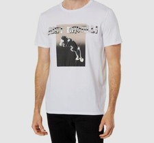  230 Just Cavalli Men's White Graphic Short Sleeve T-Shirt Size M