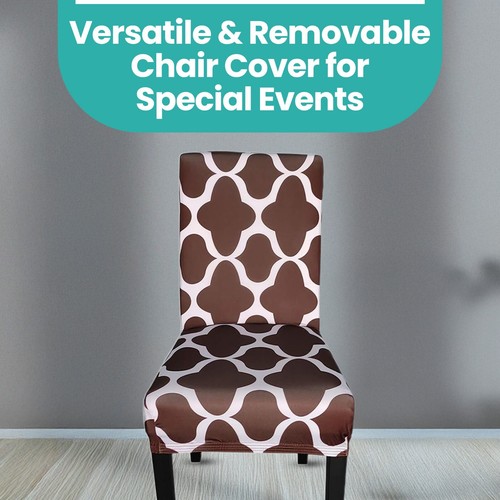 Dining Chair Covers Seat Stretch Removable Printed Slip Cover Birthday Event - Picture 127 of 142