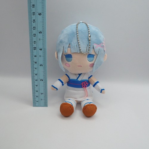 Re:ZERO REM C2405 kimono Keychain 5.5" Mascot Plush Toy Doll Japan - Picture 2 of 7