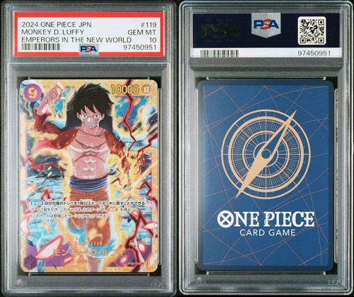 Monkey D.Luffy PSA 10 Emperors In The New World 2024 Japanese One Piece Card - Picture 2 of 6