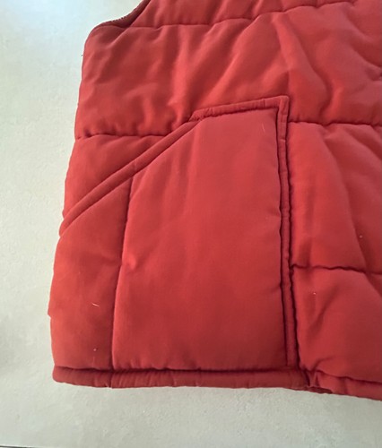 Tom Cat Nine Lives Puffer Vest, XL,Excellent Condition, Burnt Orange, Work - Picture 6 of 20