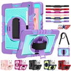 Kids Rotating Kickstand Shoulder Strap Rugged Case For iPad 10th 11th Gen & A16