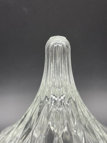 "Plato de caramelo de vidrio transparente Hershey Kiss 1994 6"" vintage" - Imagen 3 de 12