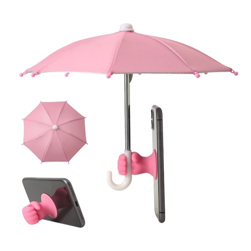 Mini Sun Shade Mobile Phone Holder Sun Umbrella Suction Cup Portable Cute Decor - Photo 4 sur 17