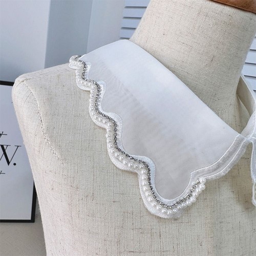 Imitation Pearl Insignia Women's Lace Collar Shirt Collar Accessory Women - Picture 6 of 19