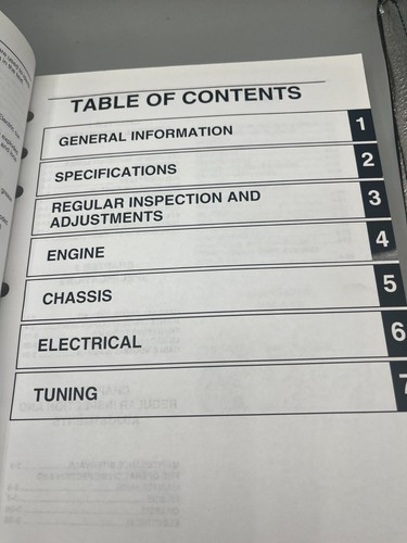 Genuine Yamaha 2009 YZ250FY Owner's Service Repair Manual LIT-11626-22-56 - Bild 9 von 12