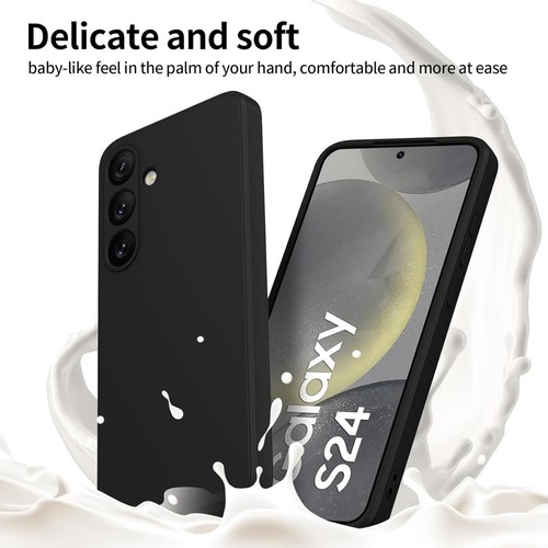 Housse de protection pour Samsung Galaxy S24 housse de téléphone portable coque mince étui silicone housse - Photo 2/5