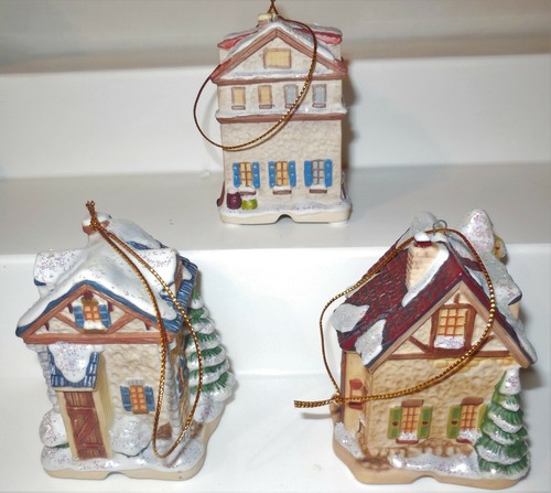 HUMMEL BAVARIAN VILLAGE HOUSES CHRISTMAS ORNAMENT SET 5th ISSUE #68215 LOT - Picture 5 of 8