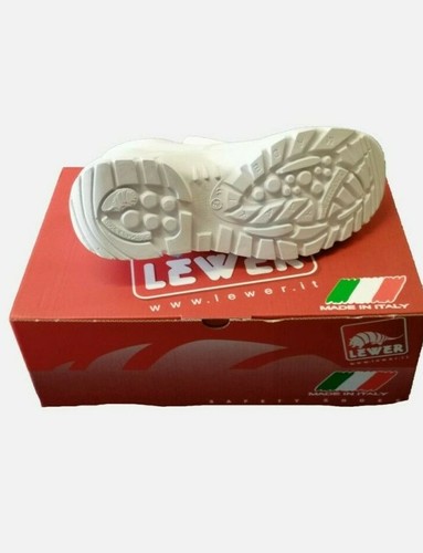 SCARPA CUOCO ANTINFORTUNISTICA CUCINA BIANCO E NERO MADE IN ITALY S-2 LEWER - Foto 4 di 10