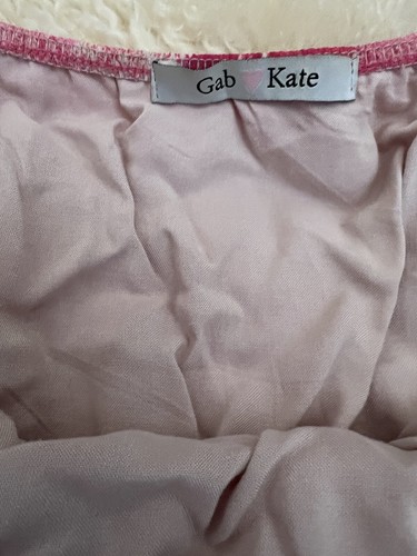 Gab & Kate Off Shoulder weiß rosa Strampler Shorts gefüttert Gr. Large wunderschön - Bild 8 von 14