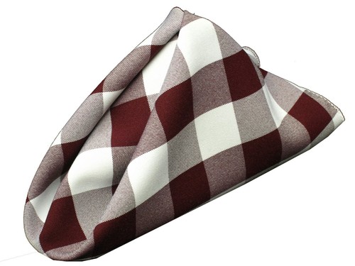 Set Napkins Checkered Polyester 20X20" (6Units) Variety Colors By Broward Linens - Picture 13 of 14