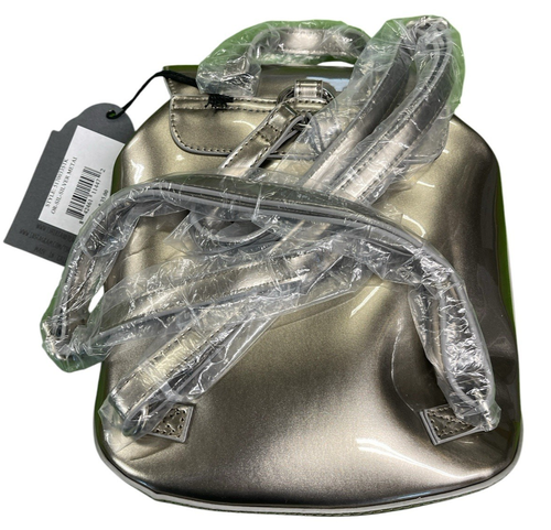 T-Shirts & Jeans Silber Metallic Rucksack Tasche Damen e11 - Bild 2 von 14