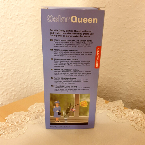 Solarfigur Queen Elizabeth Winkehand KIKKERLAND Deko Figur Derby Edition NEU/OVP - Bild 3 von 4