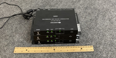 Lot of 3 Crestron HD-MD-400-C-E Multiformat Switch And Transmitter (Units Only)