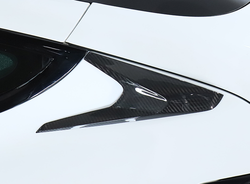 For Tesla Model 3 2017-2022 Gloss Carbon Fiber Rear Window Spoiler Wind Knife - Picture 2 of 5