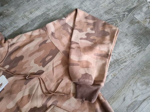 Fabletics Forever Fleece Hoodie Teddy Large Camo Latte Sz M - Picture 4 of 17