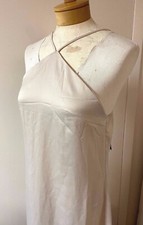 NWT Nasty Gal Collection Off White Halter Spaghetti Strap Dress NWT Size 2 US 