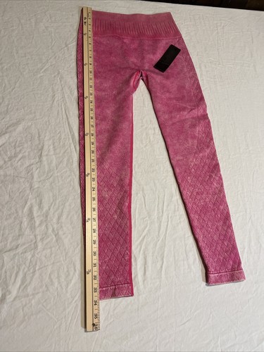 Pantaloni rosa da donna Mono B leggings sportivi yoga diamanti taglia small nuovi con etichetta - Foto 14 di 21