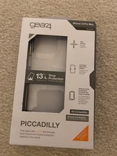 Gear4 Piccadilly Case for iPhone 12 Pro Max Black Clear