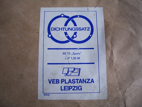 Konvolut Dichtungssatz KR50 Spatz,ES125/150 Troll,Wartburg P31 DDR Original - Bild 3 von 8