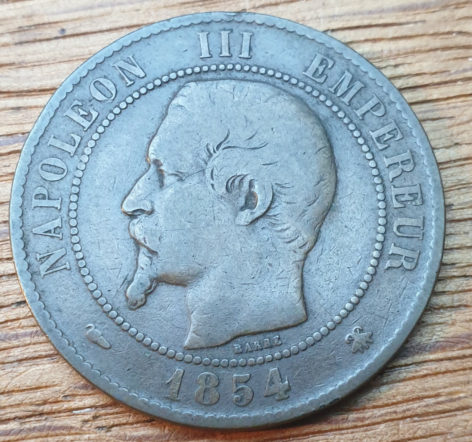 Valeur Piece 10 Centimes Napoléon 3 1854 dix centimes Napoléon III 1854 BB grande abeille | eBay