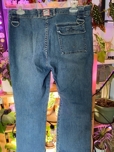 Cavaricci Jeans 11 Low Rise Front Zip Flare Metal Loop Accent Vintage 90er W36 R8,75 - Bild 4 von 4