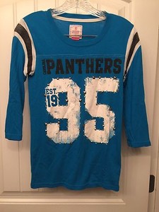 PINK Victoria/'s Secret Blue Distressed Sweatshirt Size Small