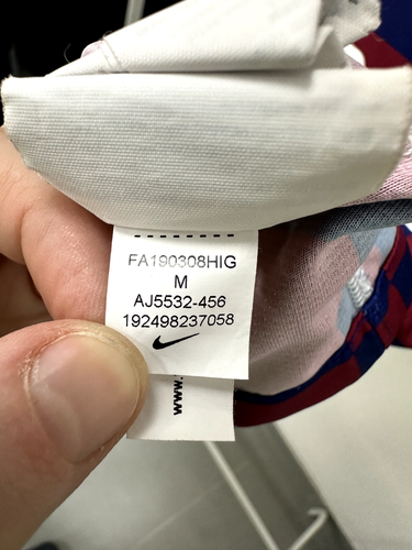 Fc Barcelona 2019-2020 Home Soccer Jersey Barca Nike Shirt Size M - Picture 9 of 10