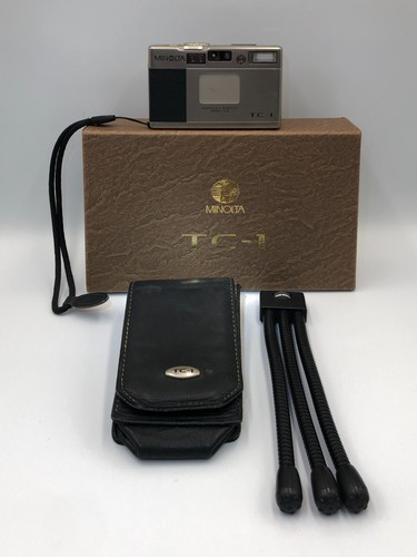 Minolta TC-1 Gold Point & Shoot 35mm Compact Film Camera From JAPAN